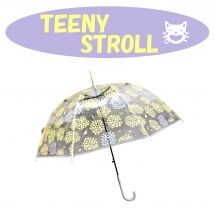 【ＣＲ００６】
６０ｃｍビニール傘
８本骨　ワンタッチタイプ
グラス骨　
TENNY STROLL