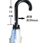 【４ＳＰ】６０㎝ビニール傘ジャンプ式８本骨 スリム手透明（名入れ）
